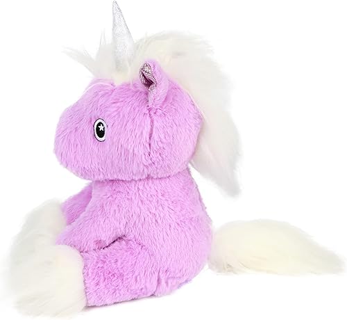 Miniatura 6 de Hopearl Adorable unicornio de peluche de unicornio suave con peluche largo lindo cumpleaños para niñas y niños pequeños, morado, 12 pulgadas