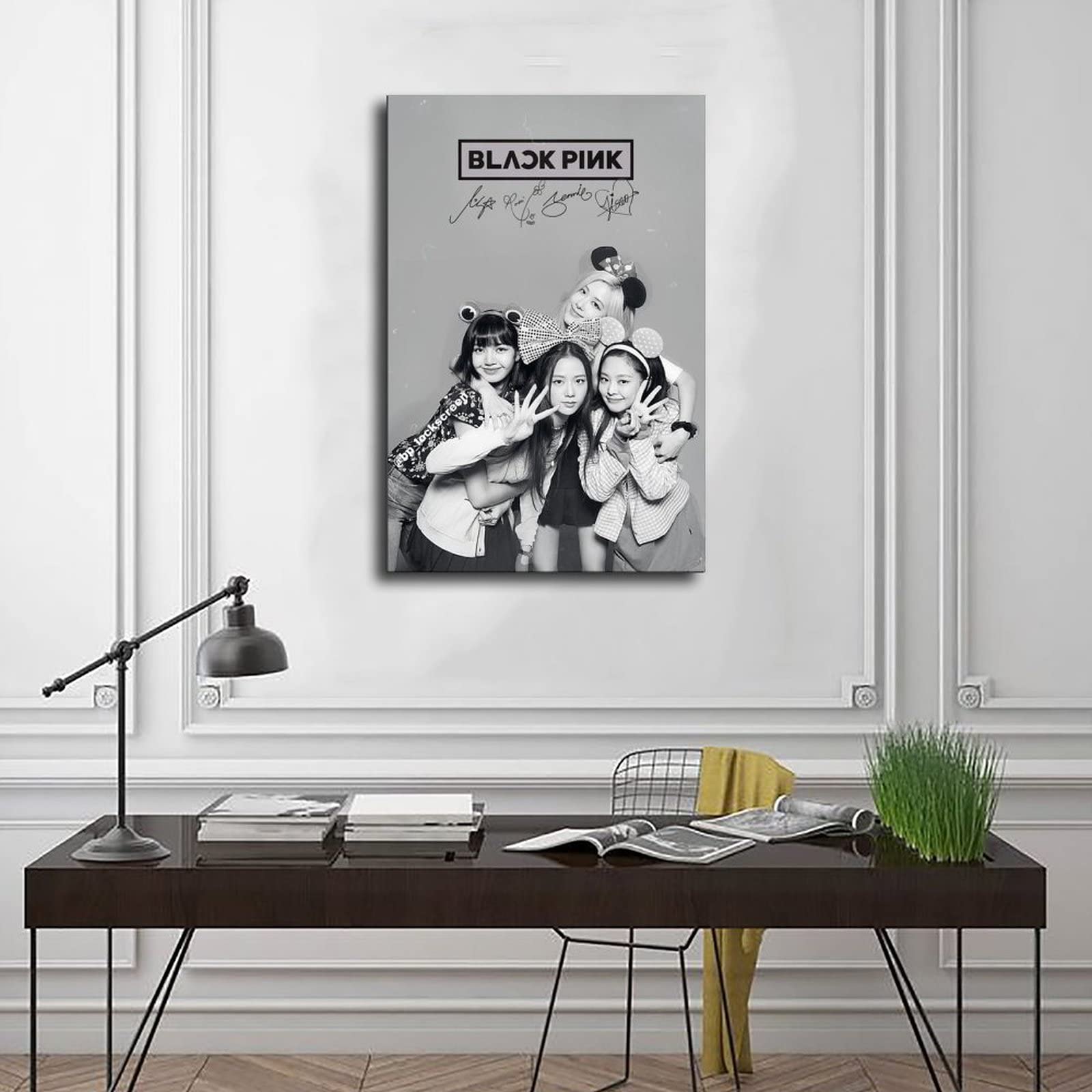 QUANHAIUSUU Blackpink Poster op canvas, modieuze QUANHAIUSUU Blackpink Poster op canvas, modieuze