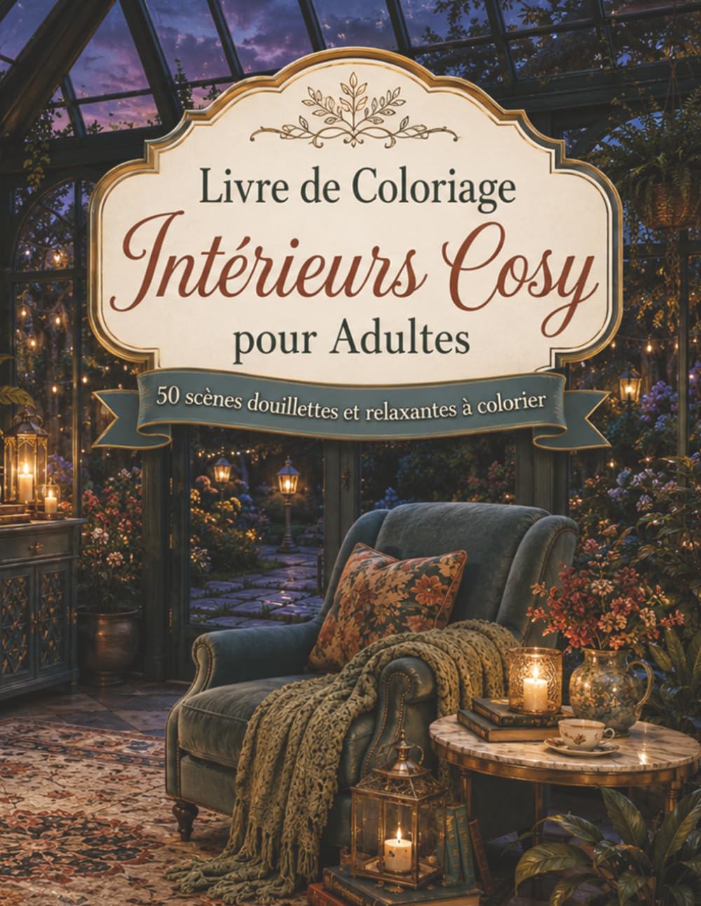 Livre de Coloriage Intérieurs Cosy pour Adultes: Coloriage relaxant pour adultes avec intérieurs chaleureux, scènes cocooning, coins lecture, couvertures, fleurs et maisons accueillantes