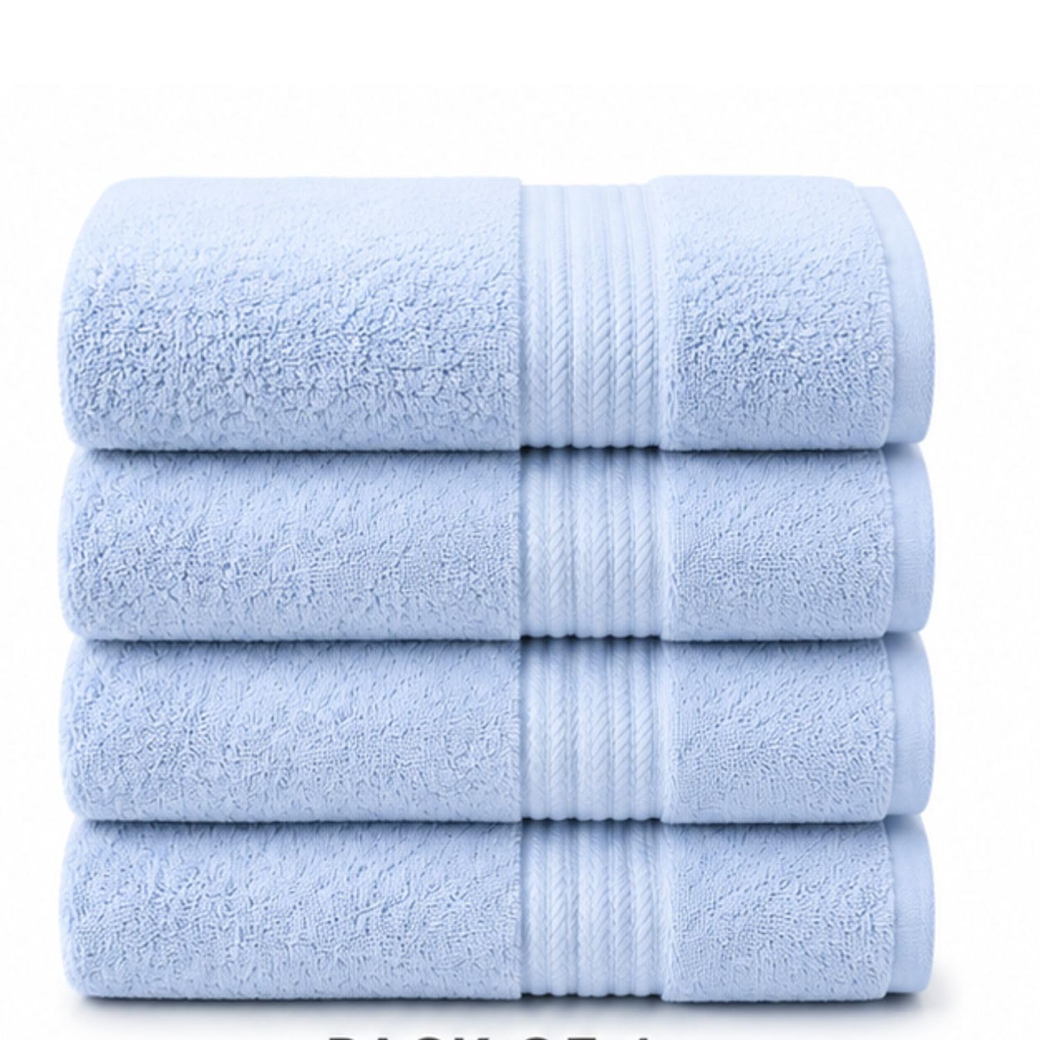 LINORA 2-Pack Cotton Bath Towels - Soft & Absorbent -14
