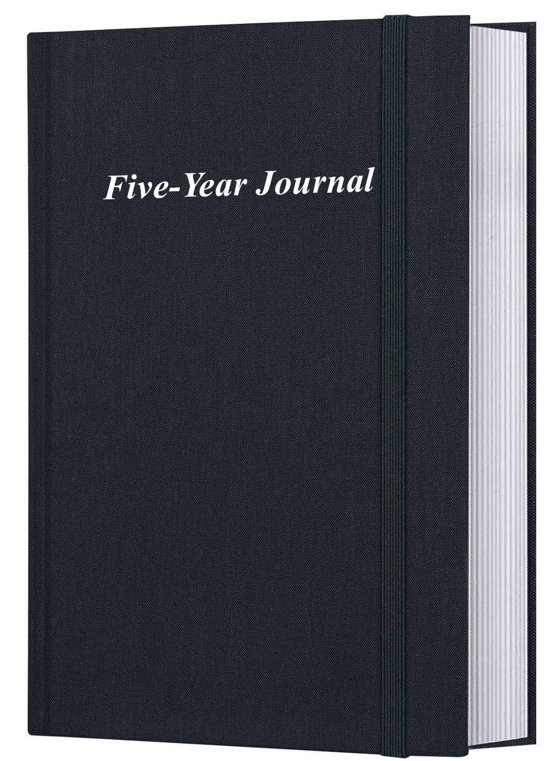 Hard Cover 5 Year Journal | The Easiest to Use Five Year Journal | Quick and Easy Five Year Memory Notebook | 5.8'' x8.3'', Black