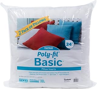 Fairfield Poly-Fil Basic Pillow Inserts (2 Pack), 24