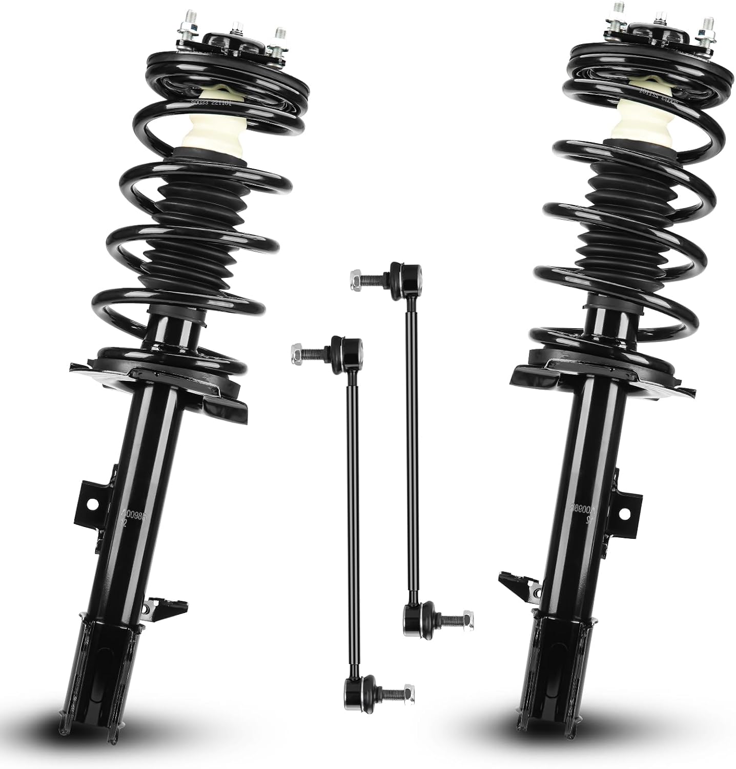 Front Complete Struts Shock Absorber Sway Bar Links Kit Fit for Ford Escape 2005-2012, for Mazda Tribute 2005-2011, for Mercury Mariner 2005-2011, Replace 171594 171593 K80296 (4Pcs)