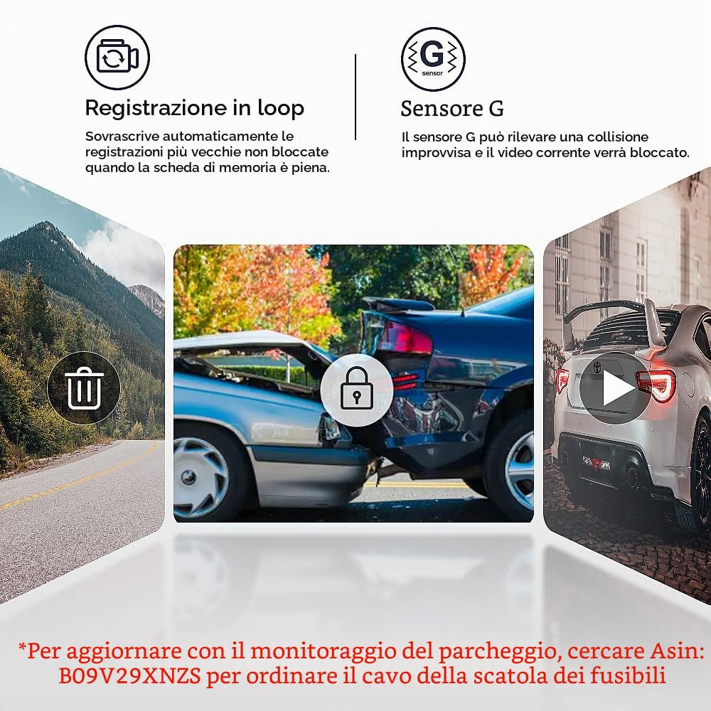 FITCAMX Dash Cam Compatible with Toyota Corolla L LE SE XLE XSE SE Nightshade Sedan 4D Hybrid 2019-202212th Gen (E210), 4K Discreet Car Recorder WiFi, G-Sensor, OEM Easy to Install, 64GB Card