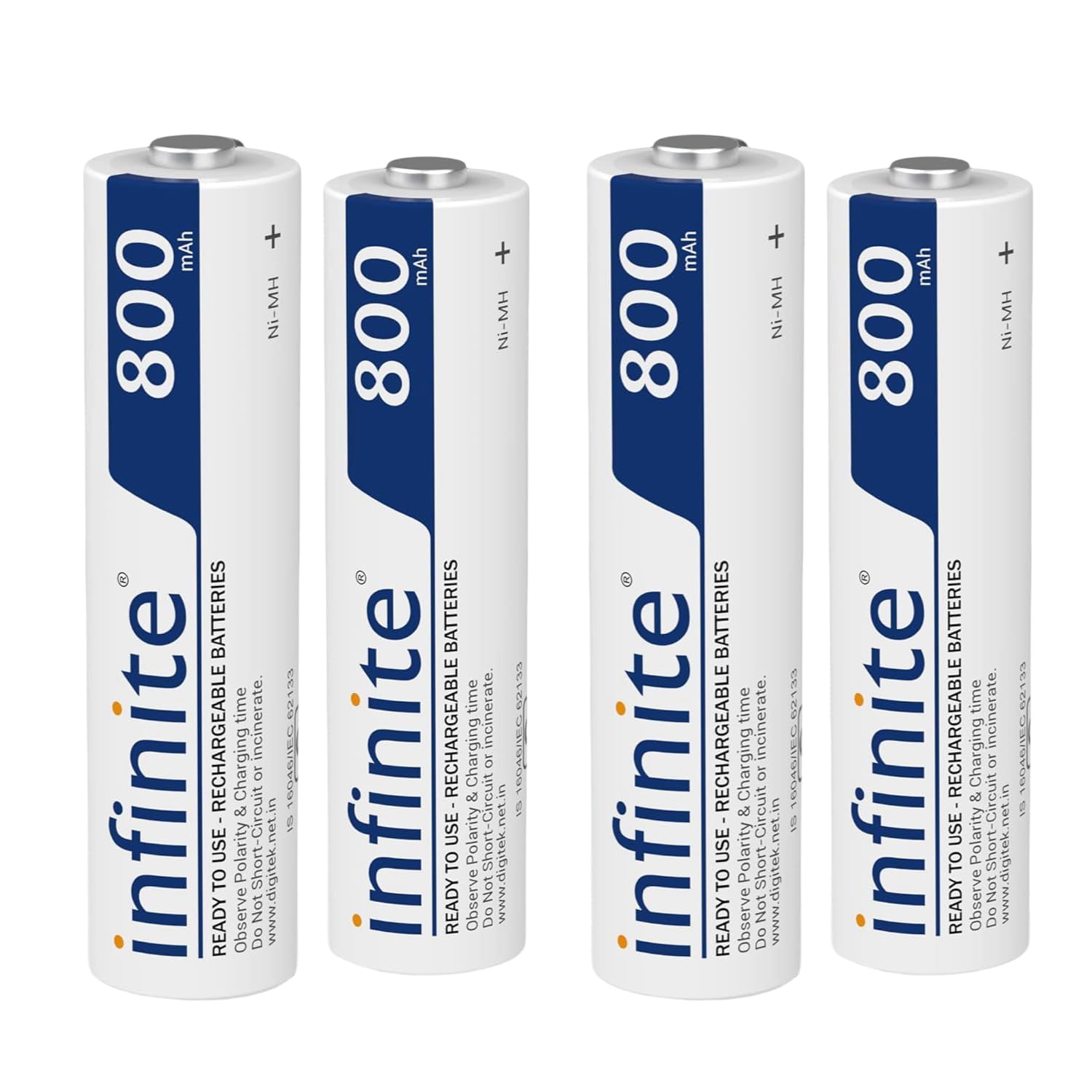 Envie 4 pcs AAA Rechargeable Infinite Ready To Use 800mAh for toys ,remotes etc-image-32
