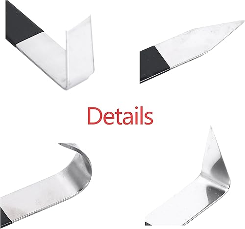 Miniatura 3 de YaeTek Paquete de 8 herramientas de cerámica de acero inoxidable, 8 estilos de tallado, cuchillos de modelado, recortar artesanías, escultura de