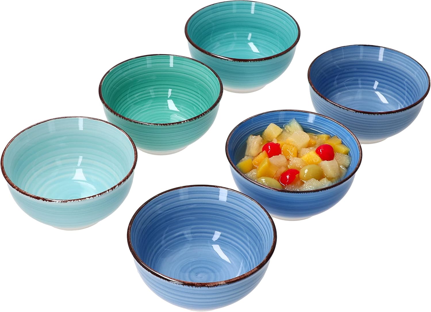 MamboCat Marina Koffiemokken, set van 6, 320 ml, blauwe porseleinen mok met maritiem design voor 6 personen, oceaandecoratie, gist, kopjes voor warme MamboCat Marina Koffiemokken, set van 6, 320 ml, blauwe porseleinen mok met maritiem design voor 6 personen, oceaandecoratie, gist, kopjes voor warme