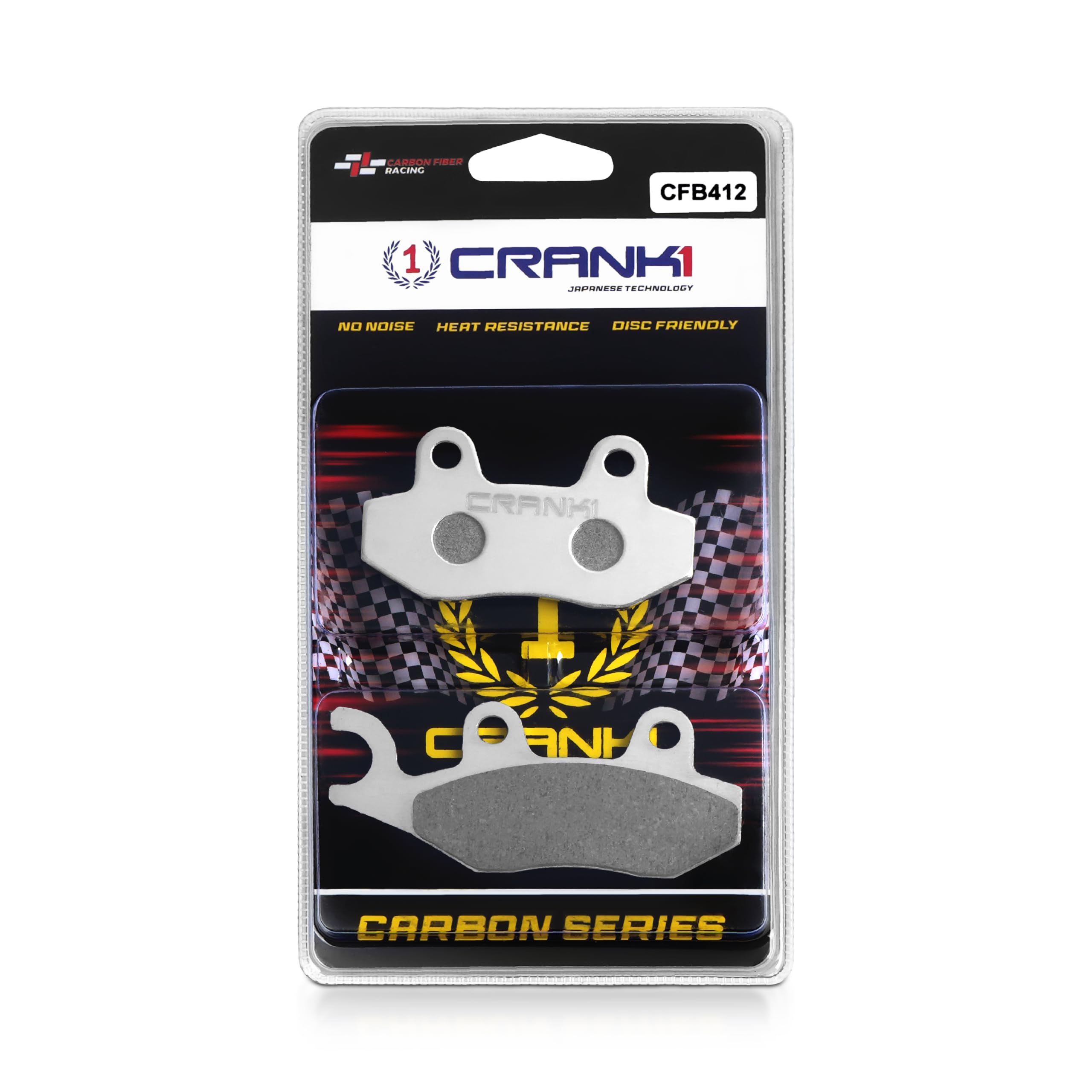 Carbon Brake Pads Compatible For Triumph Street Scrambler 900 (2017-2020) | Rear | CFB412 | 1 Set | High Performance Disc Pad | Superior Stopping Power | Heat Resistant | Long Life-image-22