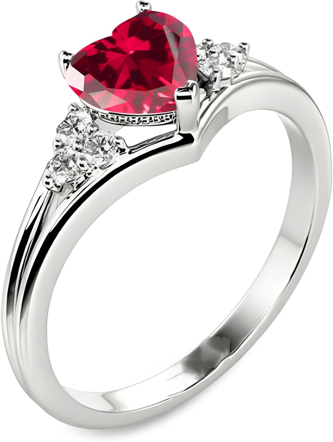 10K 14K 18K Gold Heart Shaped Gemstone Engagement Rings for Women 1.5CT Solitaire Wedding Bands Birthstone Statement Rings for Her Bridal Mother Anniversary Birthday Christmas Gift