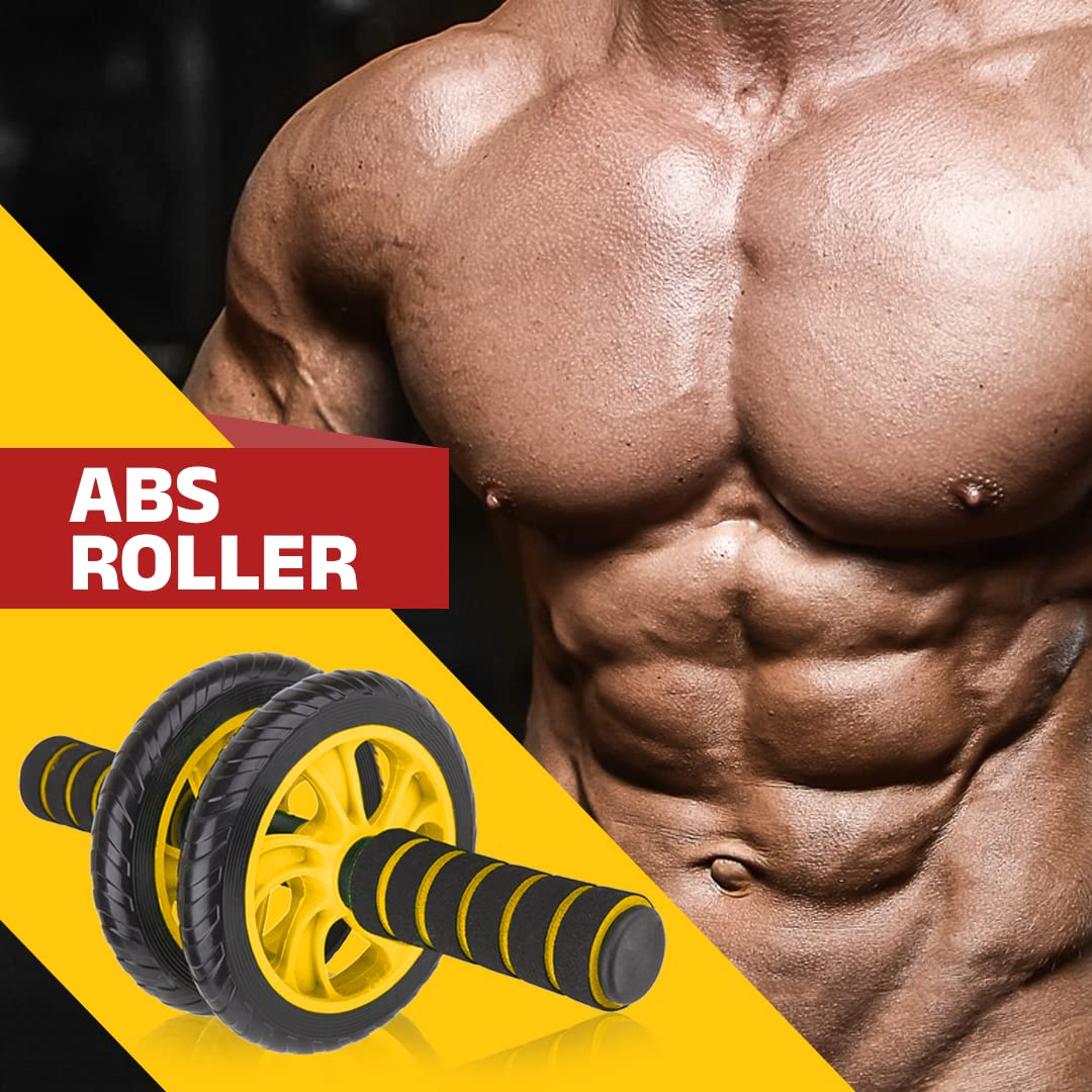 Divya Shri Dual Wheel Anti Skid Double Wheel Total Body AB Roller for Abdominal Stomach ab excersice equipment, Exercise Training with Knee Mat ab excerciser Steel Handle for Unisex (B0BNPRWNQK) Amazon Price History, Amazon Price Tracker