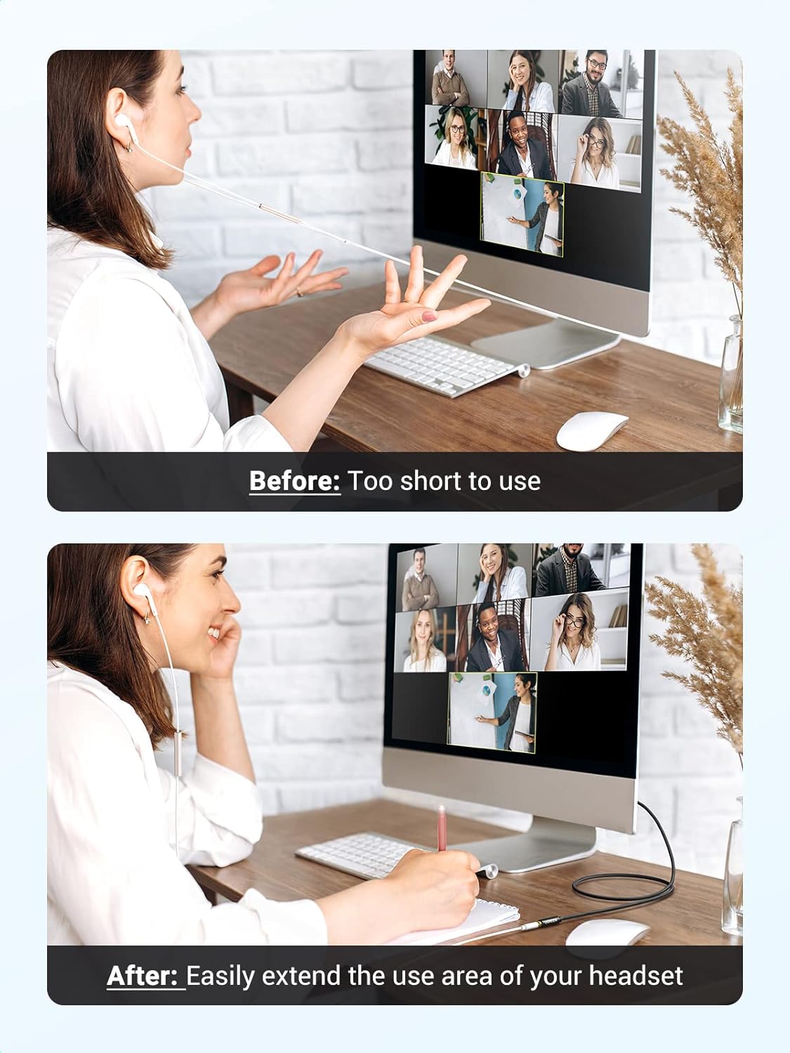 UGREEN Headphone Extension Cable 4 Pole TRRS 3.5mm Extension with Microphone Male to Female Stereo Audio Cable Gold Plated Nylon Braided Compatible with iPhone iPad Smartphones Media Players, 3FT : Electronics