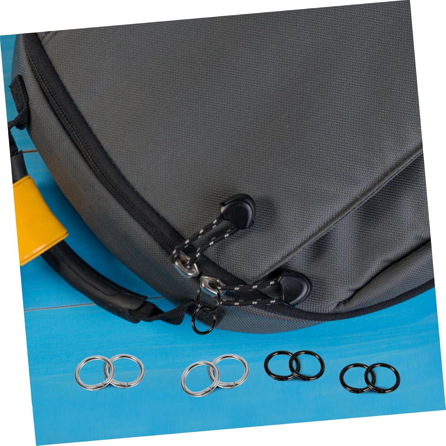 Uonlytech 20Pcs Clips Tiny Carabiner Snap Hooks Spring Buckles for DIY Crafts Key Chains Attachments Inner Inner