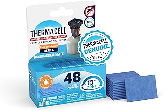 Mosquito Repellent Refills; Compatible with Thermacell Backpacker; Highly Effective, Long Lasting, No Spray, No Scent, No Mess; 15 Foot Zone of Mosquito Protection