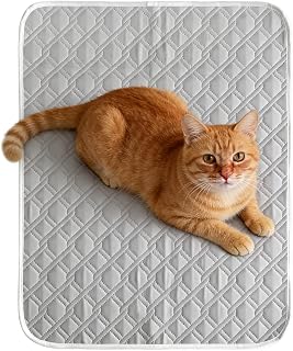 Cooling Mat - Sweat Absorbent Sleeping Rug - 45x35cm Soft Cats Cooling Mat,for Small Medium Large Dog Kitten Crate Kennel Floor Sofa Home Travel