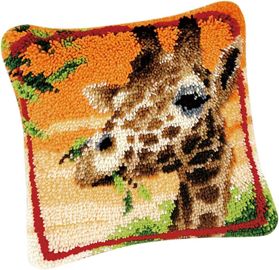 Tenlacum Lovely Animals Latch Hook Rug Making Kits for Beginners