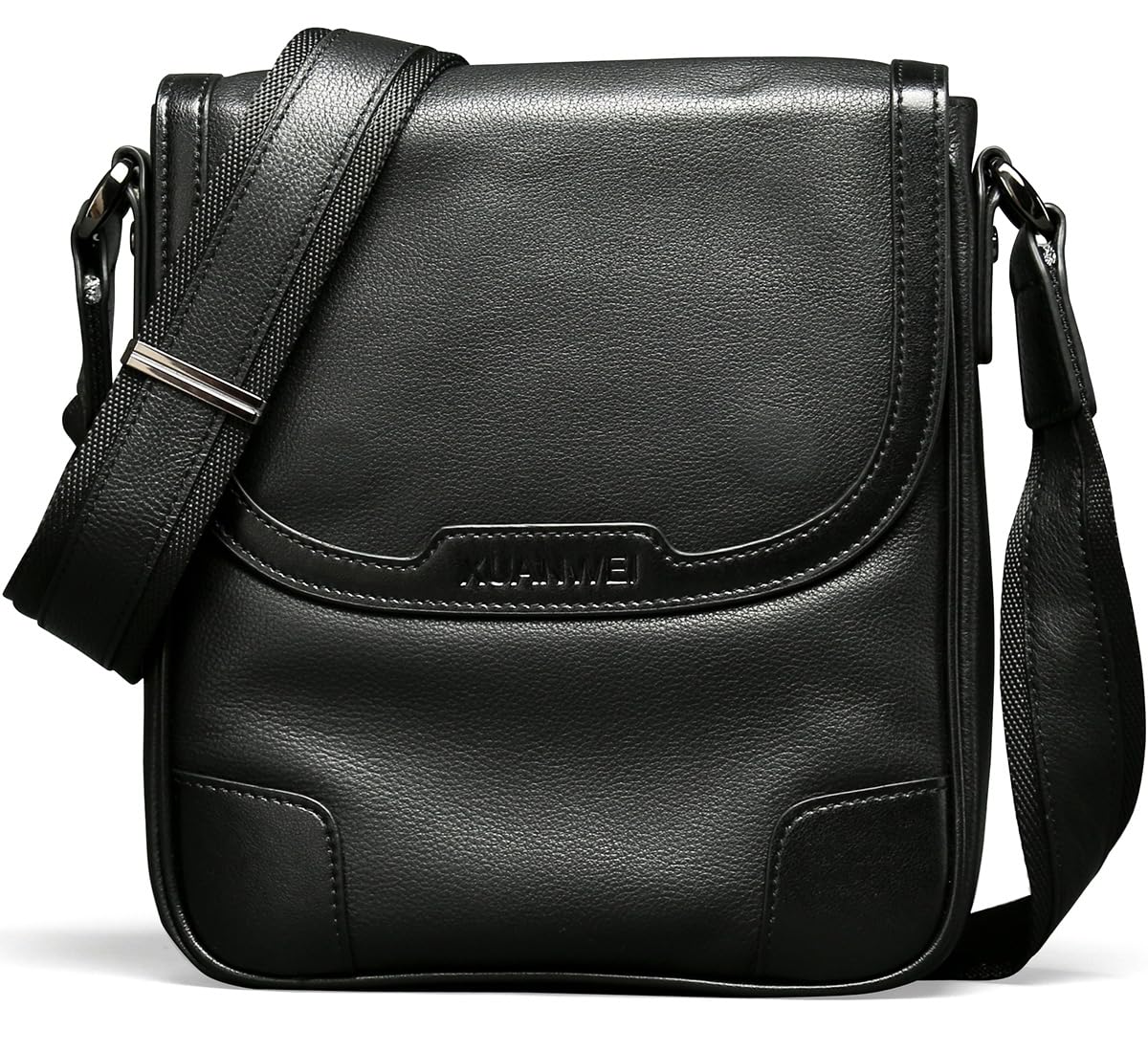 Xuanwei mens full grain cowhide messenger bag high-end messenger bag suitable for carrying tablets and business work