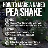Vista 7 de Naked Nutrition - Proteína de chícharo aislado de granjas norteamericanas, 5 libras