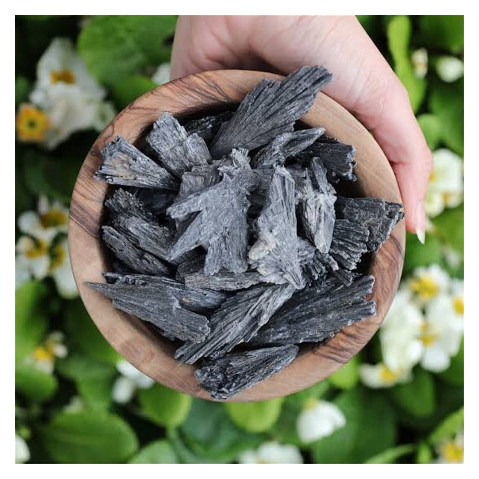 Cristal Naturel Rugueux Cristaux de Cyanite Noire Brute Naturelle Minéral de Cyanite Noire Brute(Wholesale 100g,Small(3-5cm))