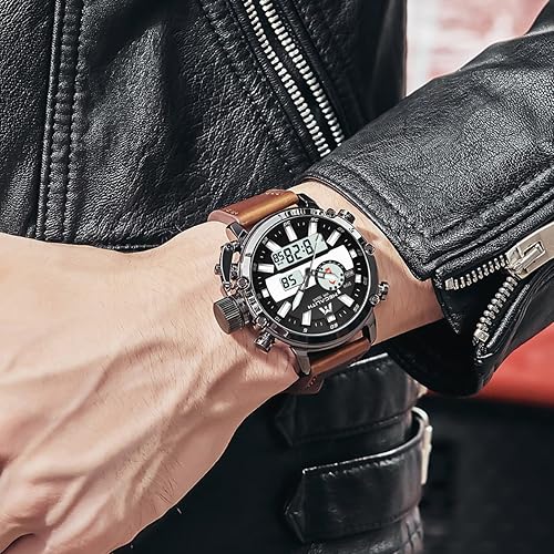 Miniatura 3 de MEGALITH Relojes digitales militares para hombre, reloj deportivo al aire libre, táctico, de 1.772in, cara grande, 5 ATM, resistente al agua, con