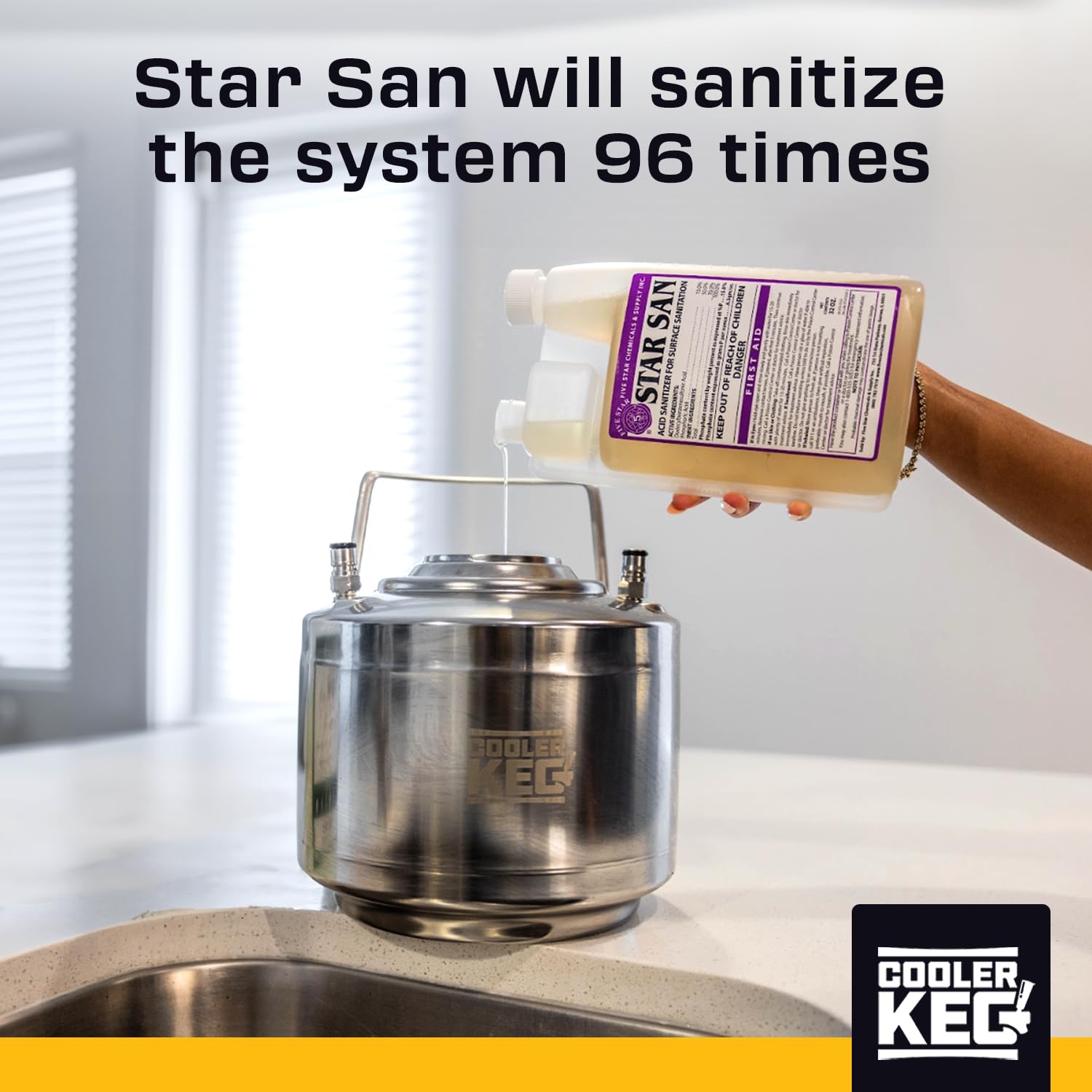 Amazon.com: Cooler Keg Star San Cleaner 32oz - No Rinse Food Grade