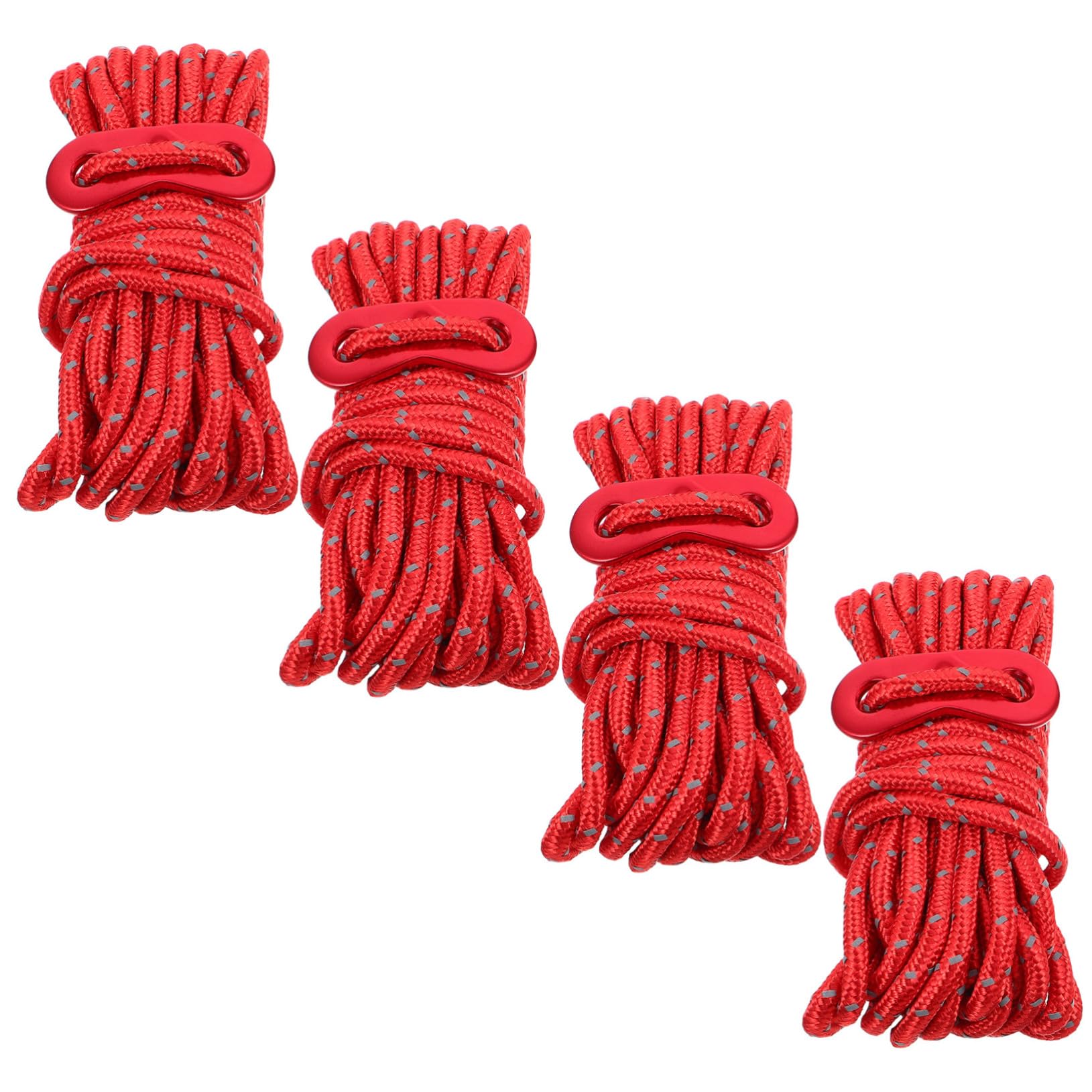 ifundom 4pcs Outdoor Camping Tent Rope Reflective Storage Fixing Ropes for Tents Climbing and Gear Organization Lightweight Versatile and Portable for Night Safety and Outdoor Adventures