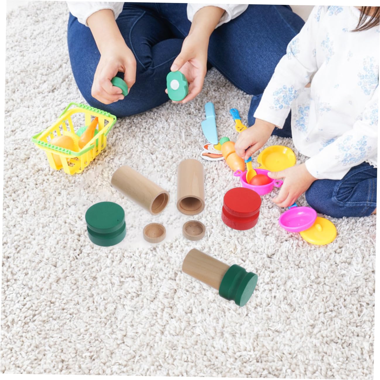 Boîte Olfactive Montessori en Bois, 1 Set, Jeu Sensoriel Garçon et Filles