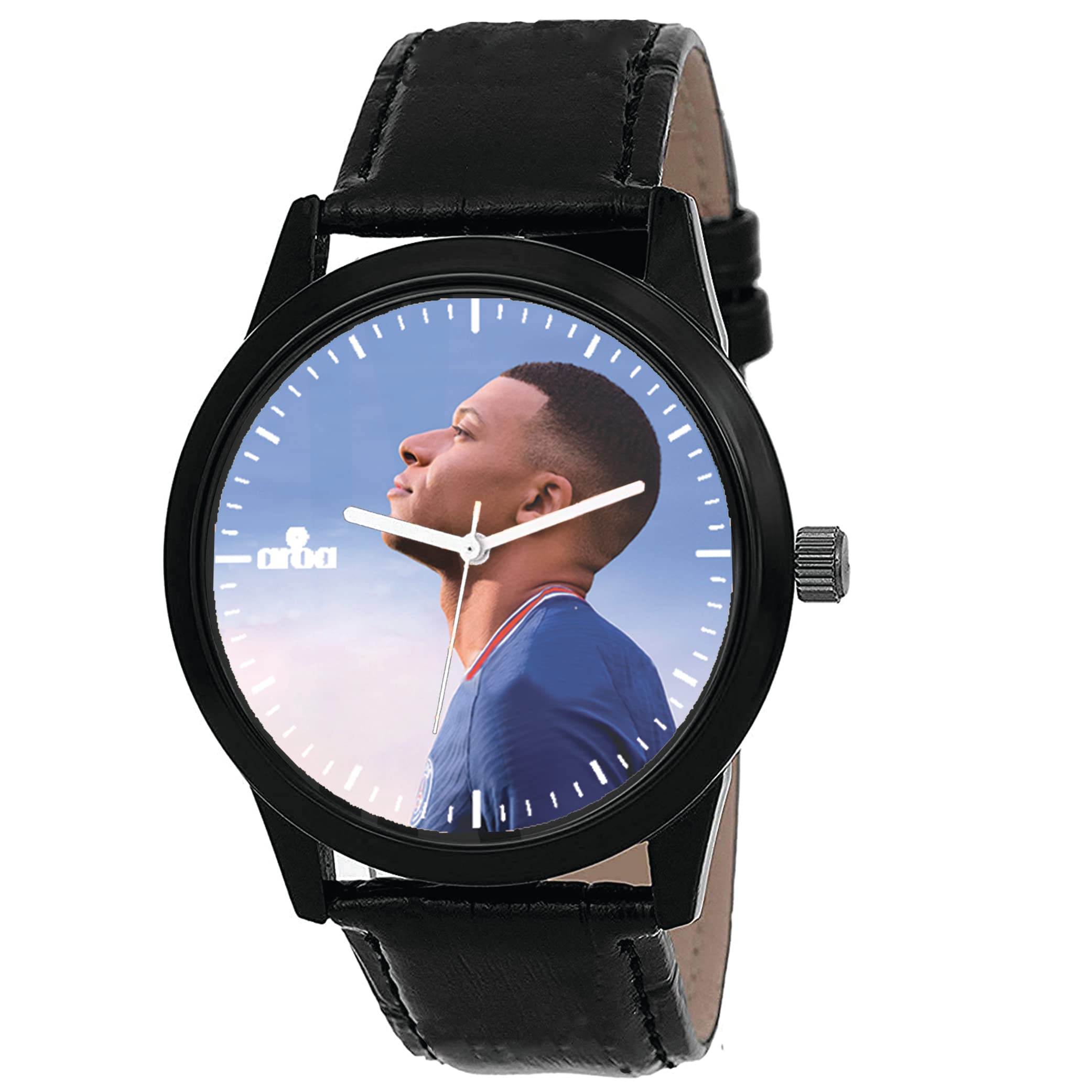 AROA Watch New Watch for Kylian Mbappe Model : 557 Black Metal Type Analog Black Strap Watch Blue Dial for Men Stylish Watch for Boys (B0C57997PN) Amazon Price History, Amazon Price Tracker