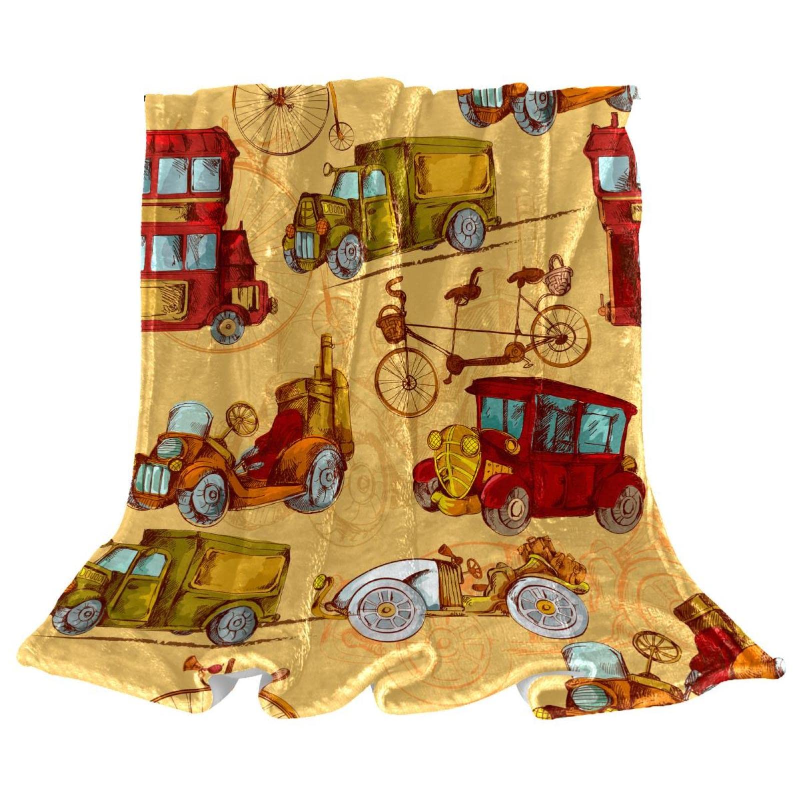 Couverture polaire légère pour canapé vintage pour vos soirées cocooning au salon
