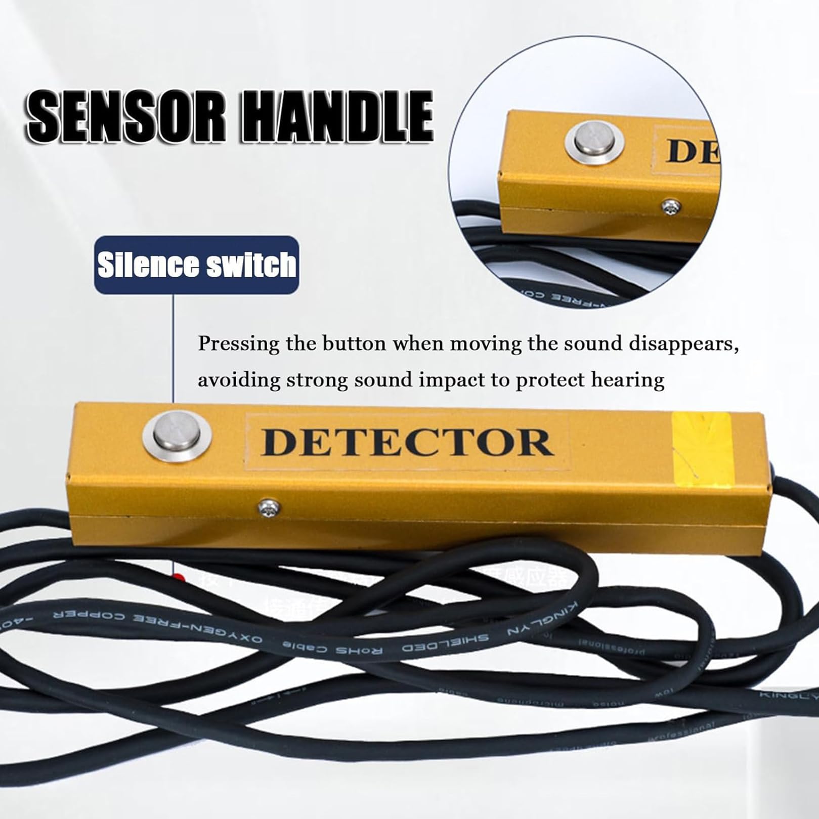 Groundwater Leak Detector, Water Leak Geophone Sensor, Accurate and Reliable Water Leak Sensor，F-999K Water Pipe Leakage Detector
