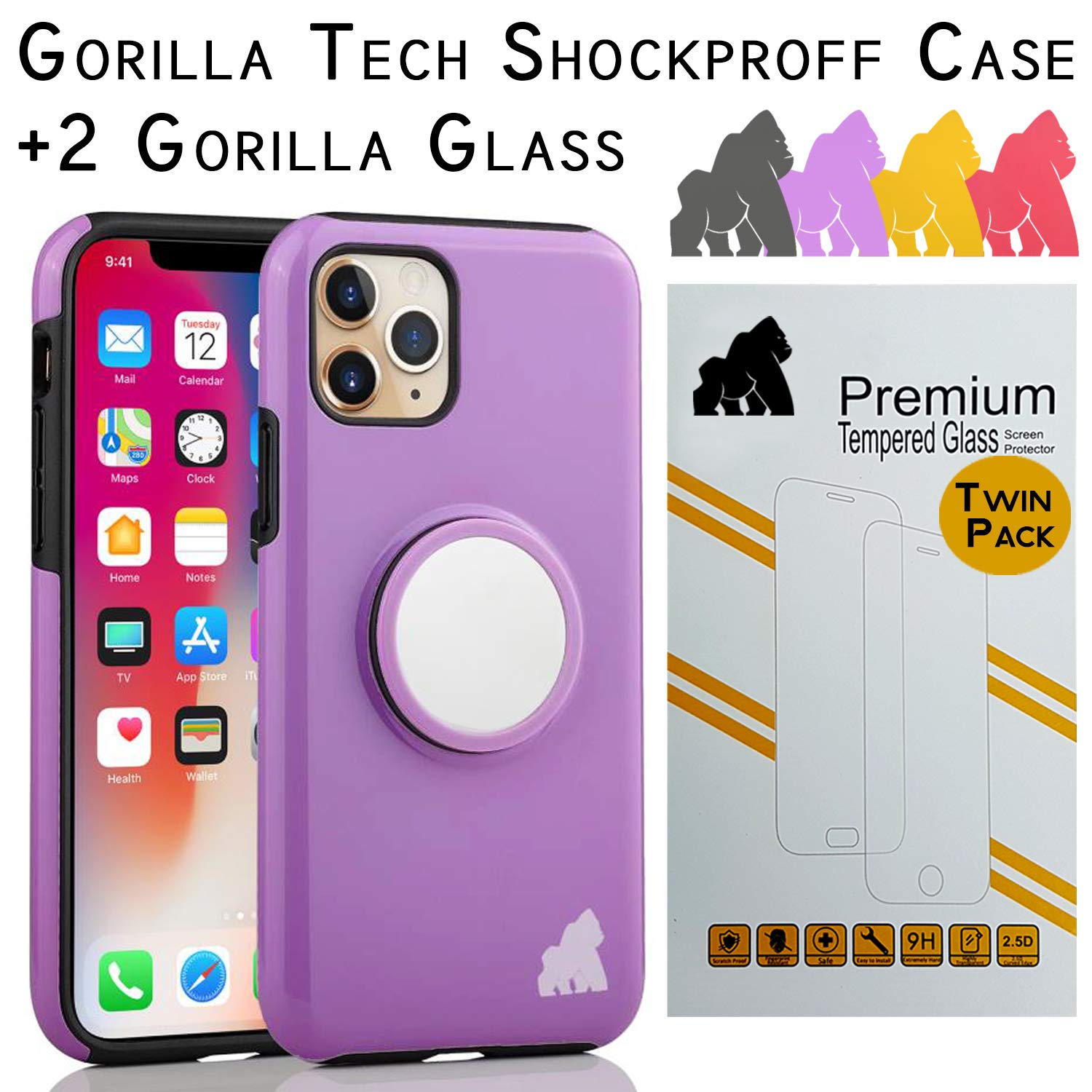 WDOplteas Protector Pantalla Antiarañazos Vidrio Templado HD 3 Piezas