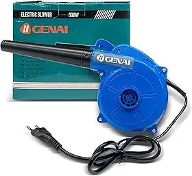 Soprador de Folhas 220V, Soprador Elétrico 800W, Motor de Cobre, Dupla Função Soprar e Aspirar