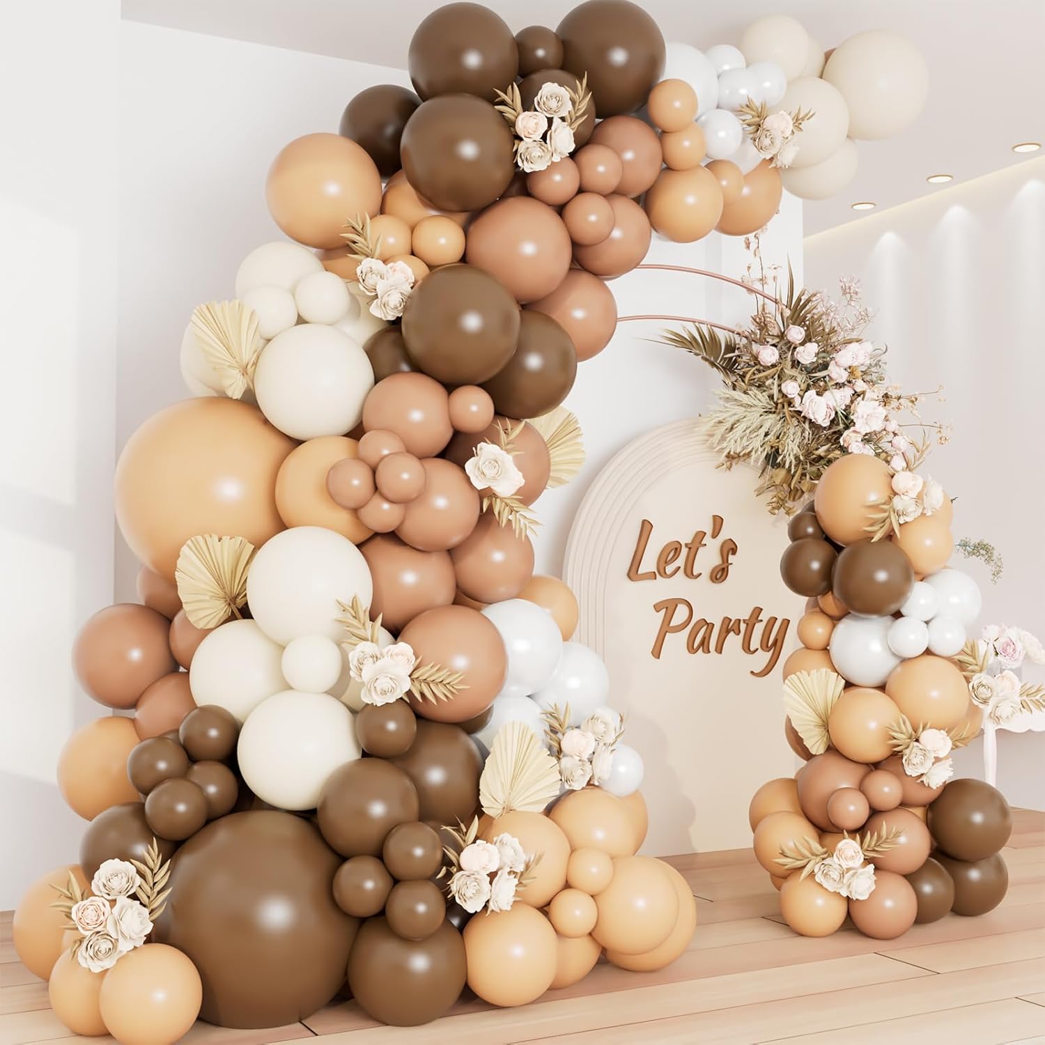 DBKL Black and Gold Balloons Garland Arch Kit with Black Gold Confetti Balloons for Happy New Year Decorations 2025 Birthday Graduation Party Supplies