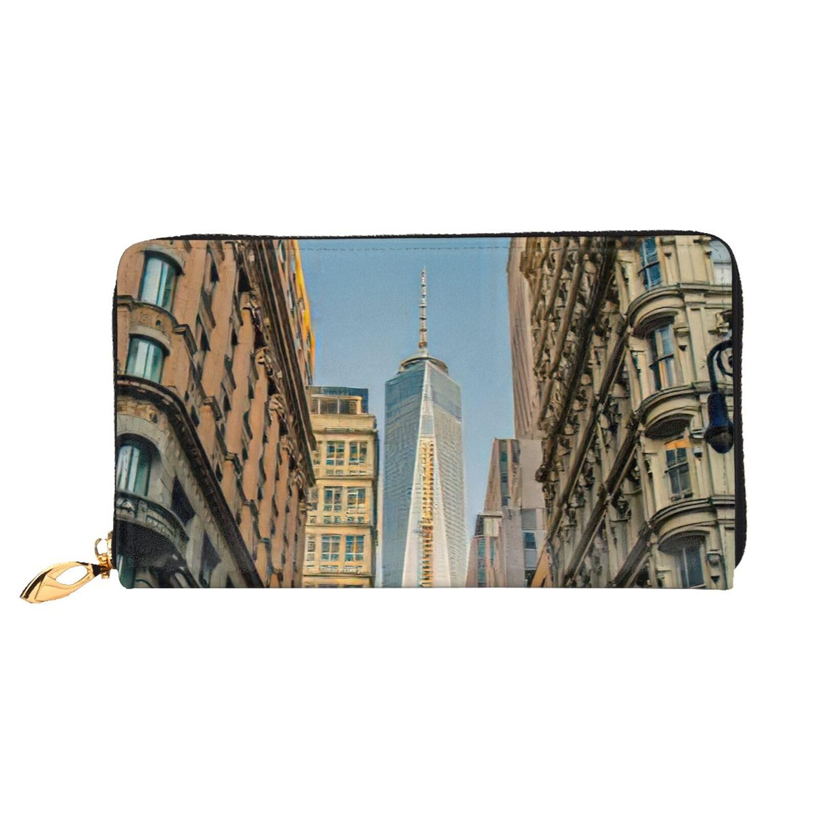 Portefeuille long en cuir imprimé New York chic et durable - 6
