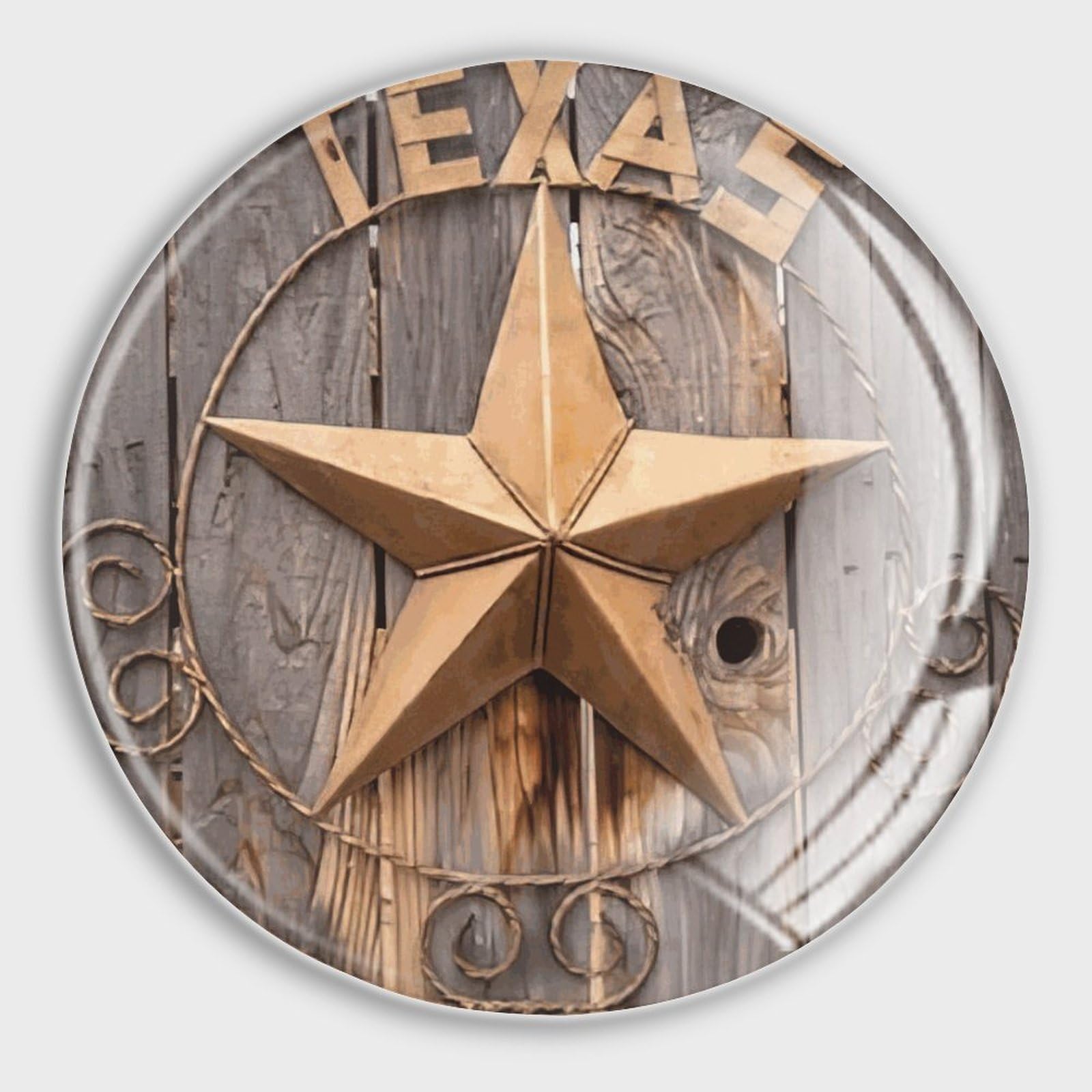 Aimants de réfrigérateur Texas en verre pour décorer la cuisine et le casier