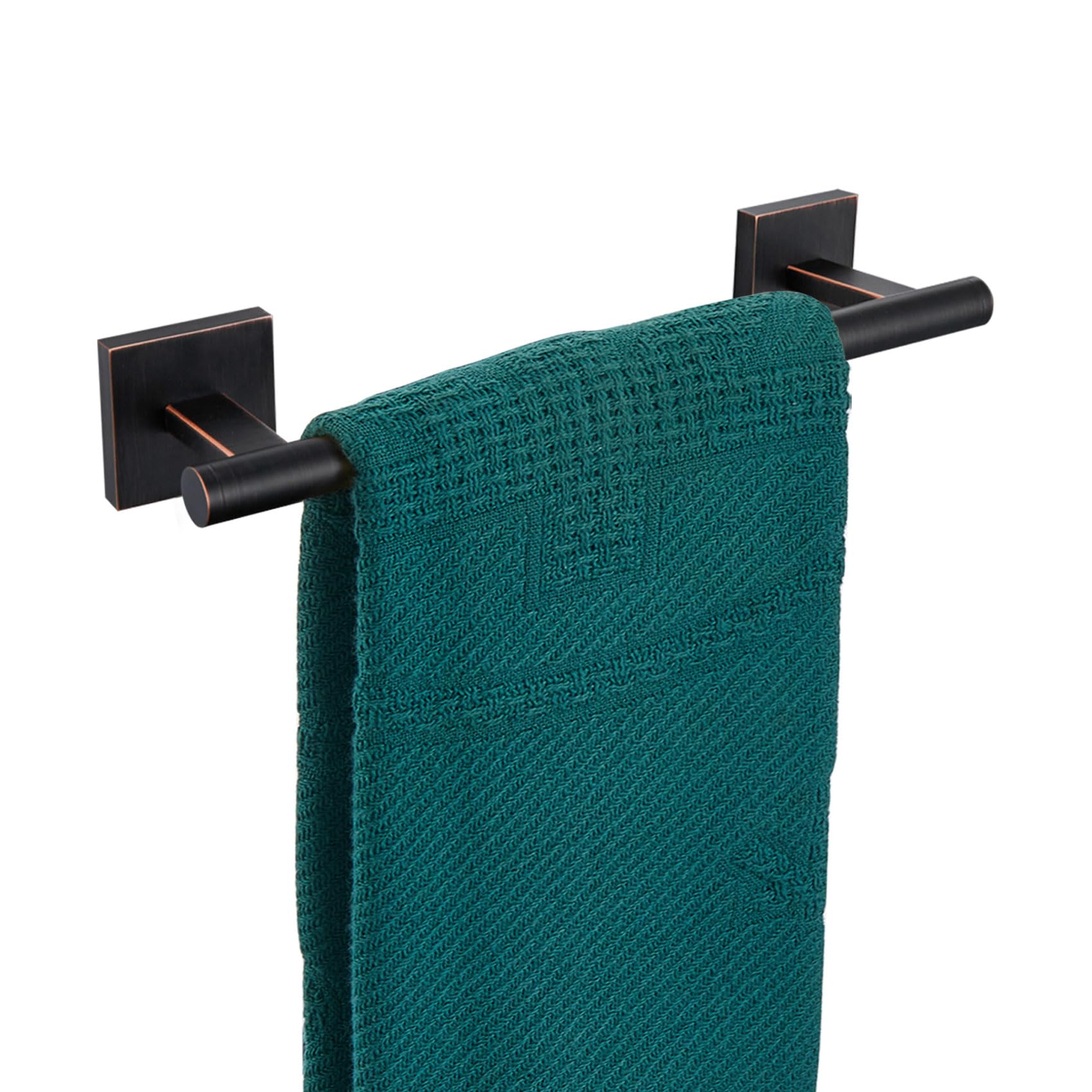 Brushed Gold Towel Rack - Wall Mounted Organizer -11