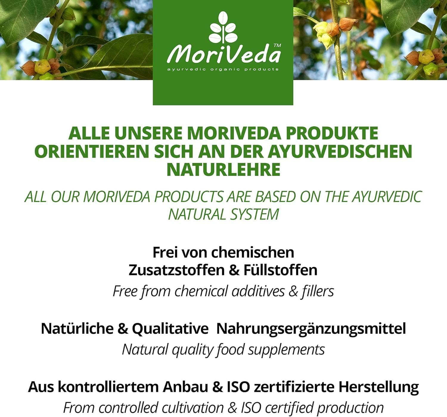 Ashwagandha comprimés2000mg -100% poudre de racine-180 jours d'approvisionnement-produit naturel haute qualité-végétalien et sans gluten- l'équilibre et la paix intérieure-par MoriVeda-360 comprimés