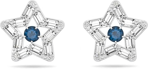 Swarovski Stella Collar, pendientes y pulsera Colección de joyas de cristal, acabado en tono rodio