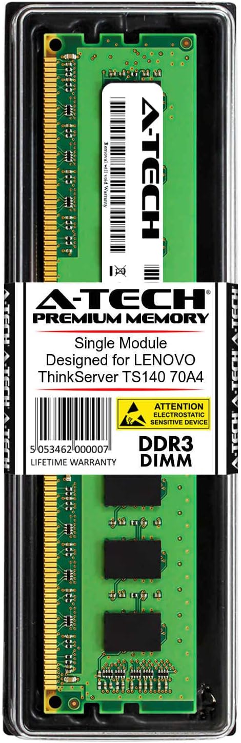 A-Tech 8GB RAM for Lenovo ThinkServer TS140 70A4 | DDR3 1600 DIMM PC3-12800 1.5V 240-Pin Memory Upgrade Module
