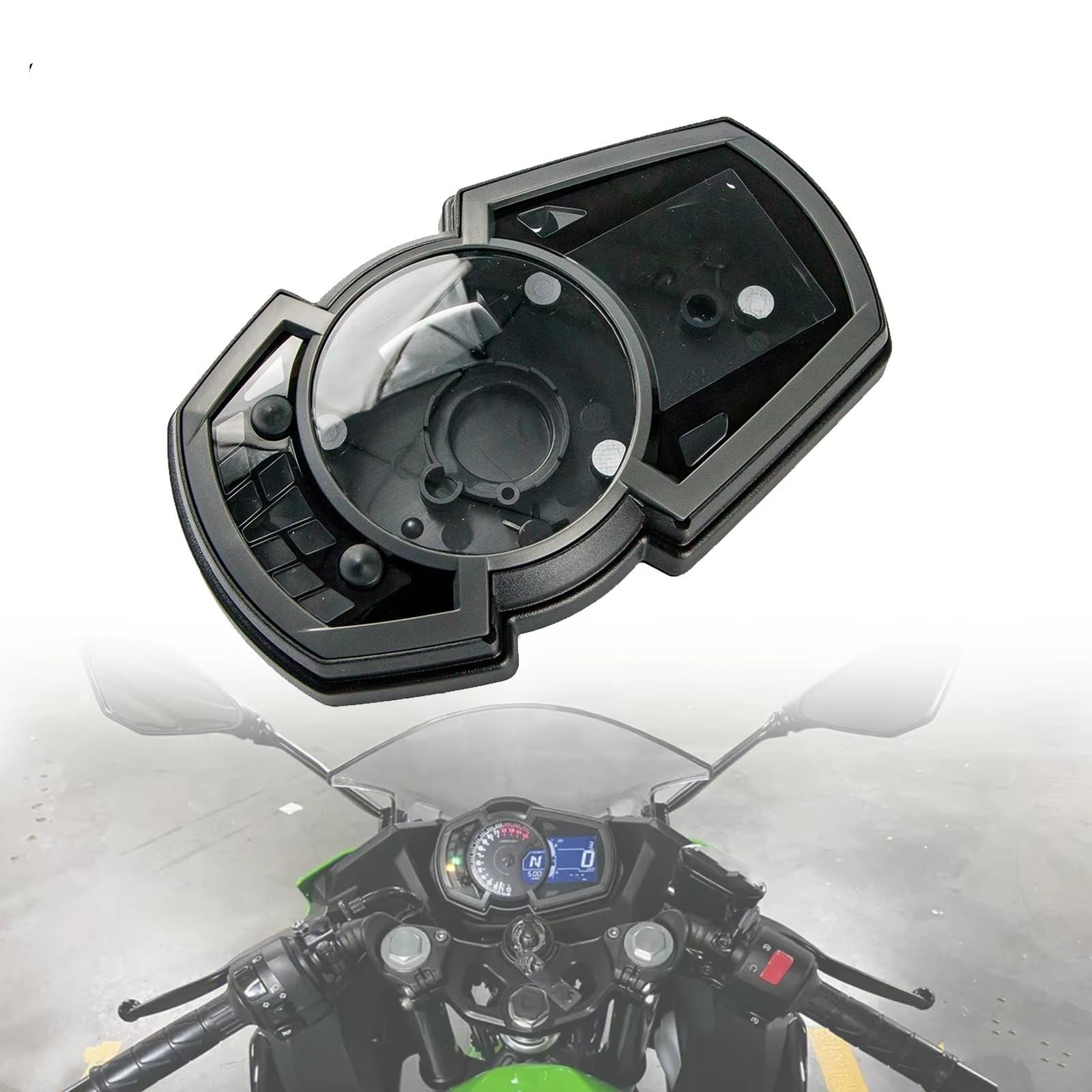 Marco Instrumento Compatible Con Para Ninja 400 650 1000 Para Z1000SX Para EX400 2017-2019 Cubierta La Carcasa Del Odómetro Tacómetro Velocímetro Motocicleta