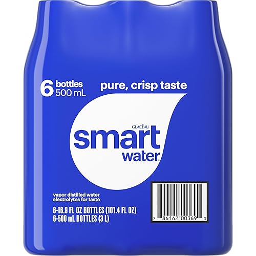 Miniatura 9 de Smartwater Agua premium destilada al vapor, 16.9 onzas líquidas (paquete de 6)