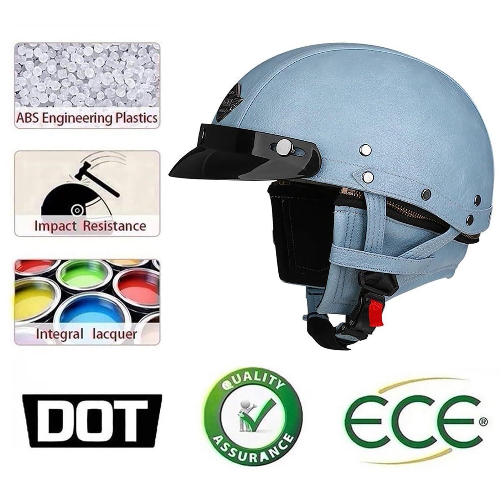 Kask Otwarty Retro Niemiecki, Heritage Unisex