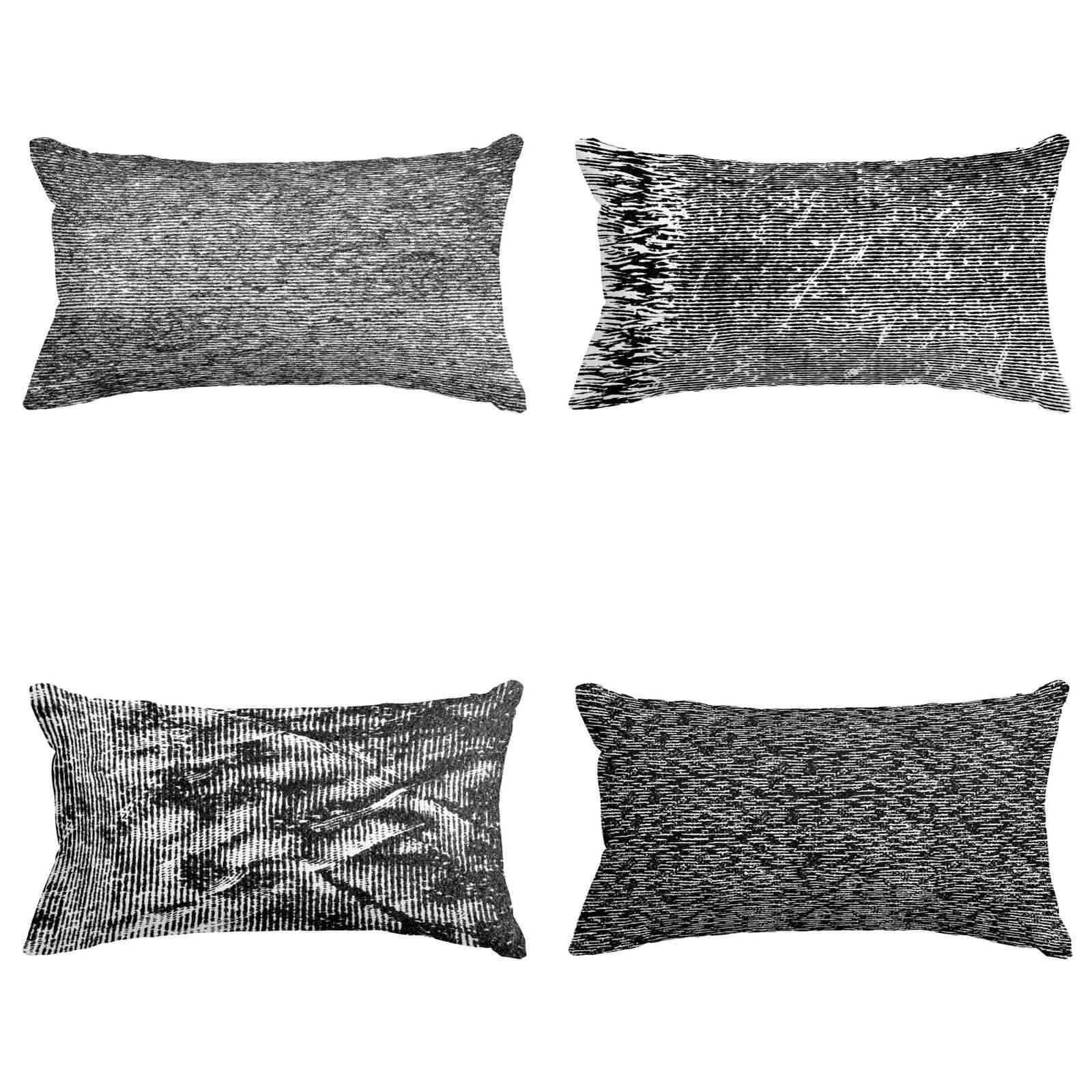 Housse de coussin en coton percale et soie CEVAN : l'élégance géométrique