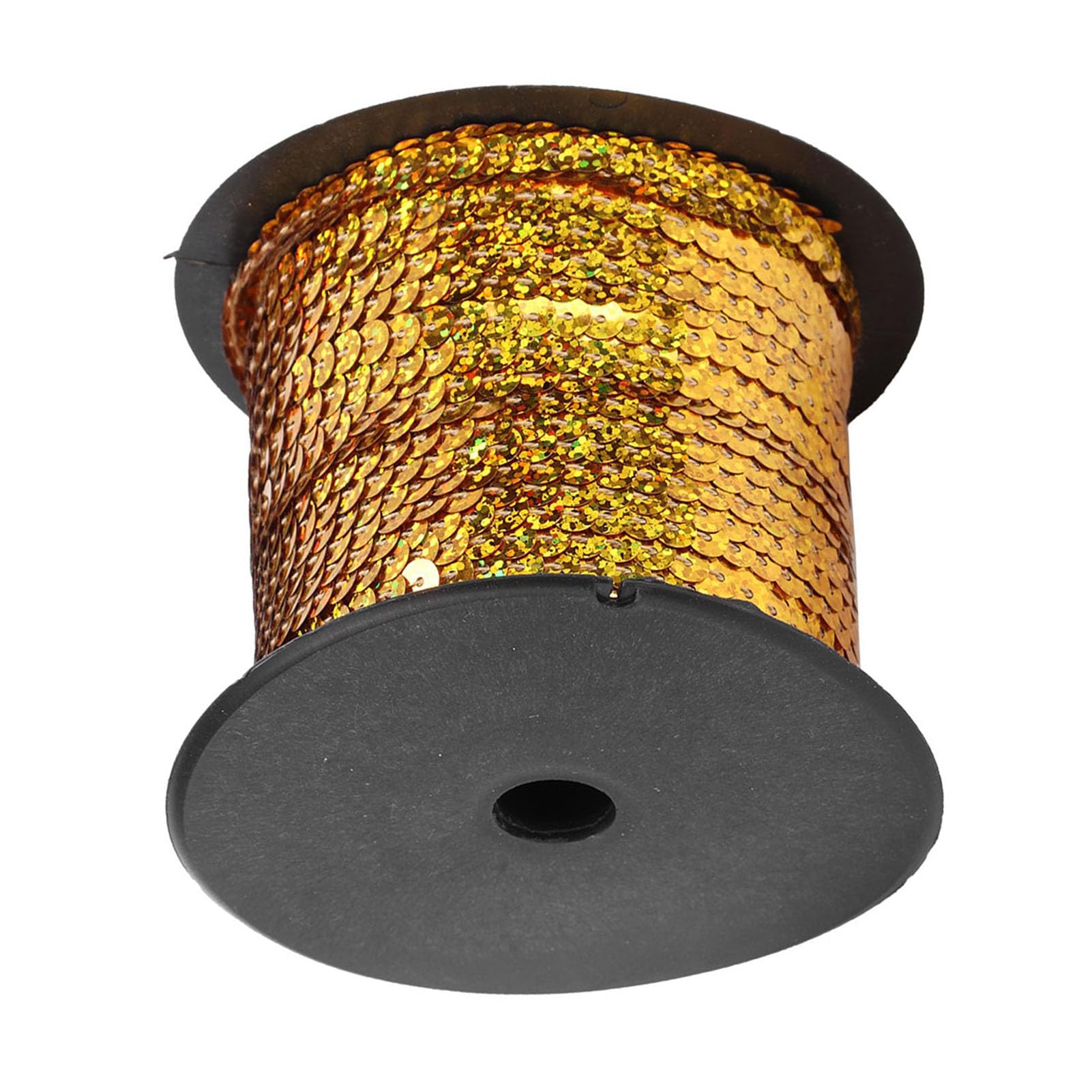 1 Roll Sequin String, 6mm Flat Sequin Trim 100 Yards Ribbon, Craft Decorative Sewing Fringe, Reflective Metallic Look, Sewing Projects,Add Sparkle Shine to DIY Bows, Shoes, (#1) (#2) (#3) (#4) (#5)