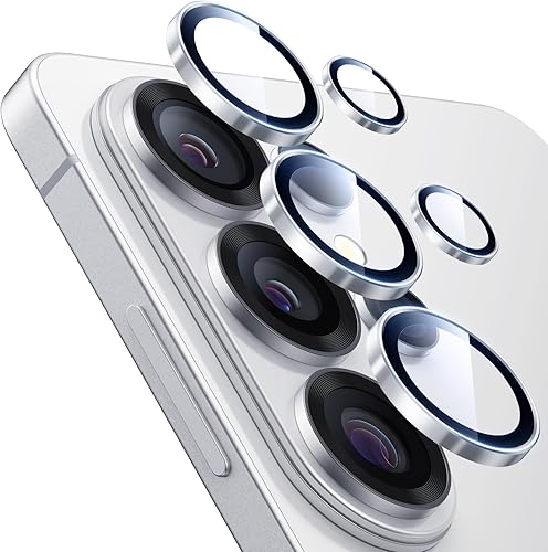 Miniatura 23 de ESR Protector de lente de cámara para Samsung Galaxy S25 Ultra, protectores de lente individuales, vidrio templado ultrafino con bordes de aluminio