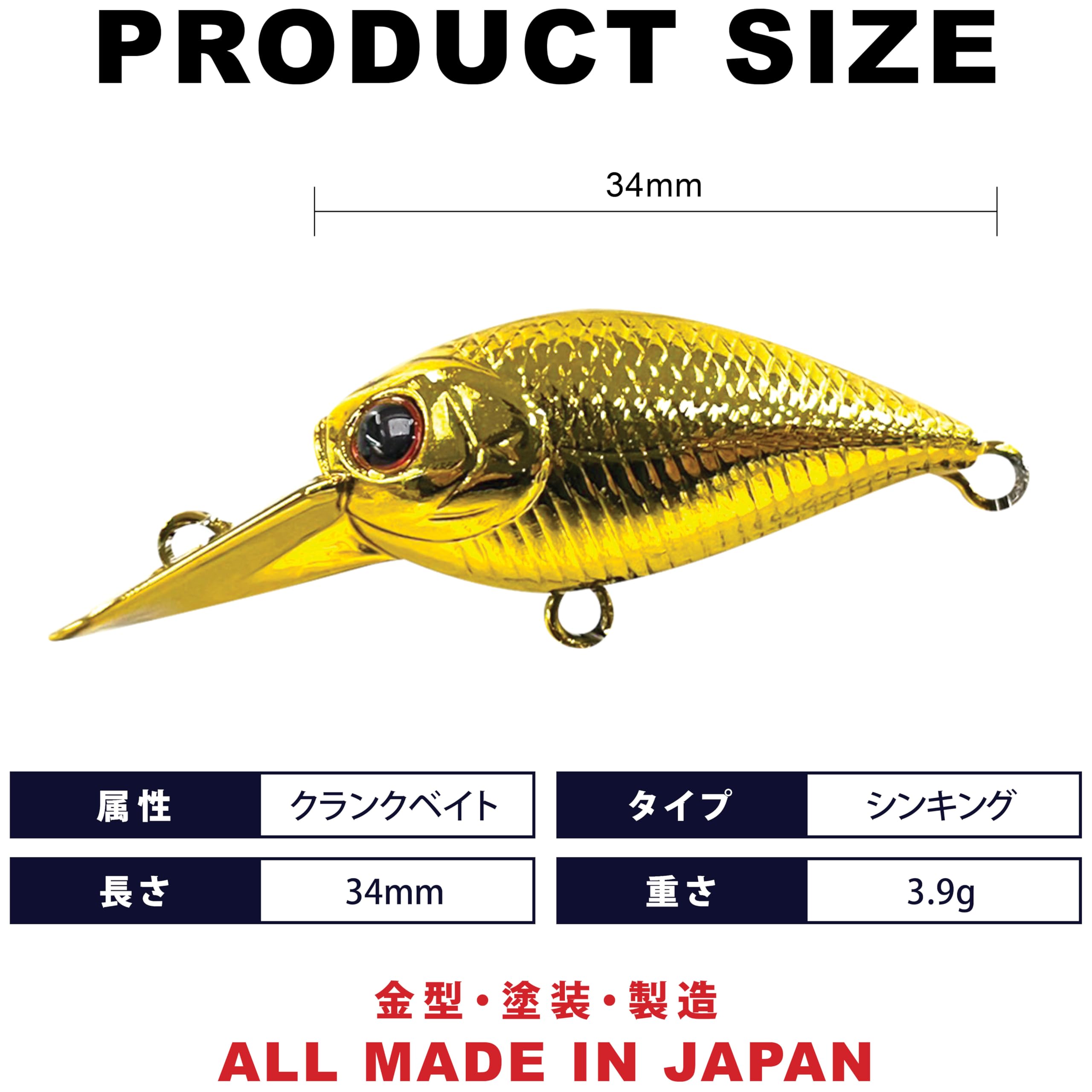 ラッキークラフト　クランクベイト LUCKY CRAFT ラッキークラフト ベビークランク45DR お試しセット