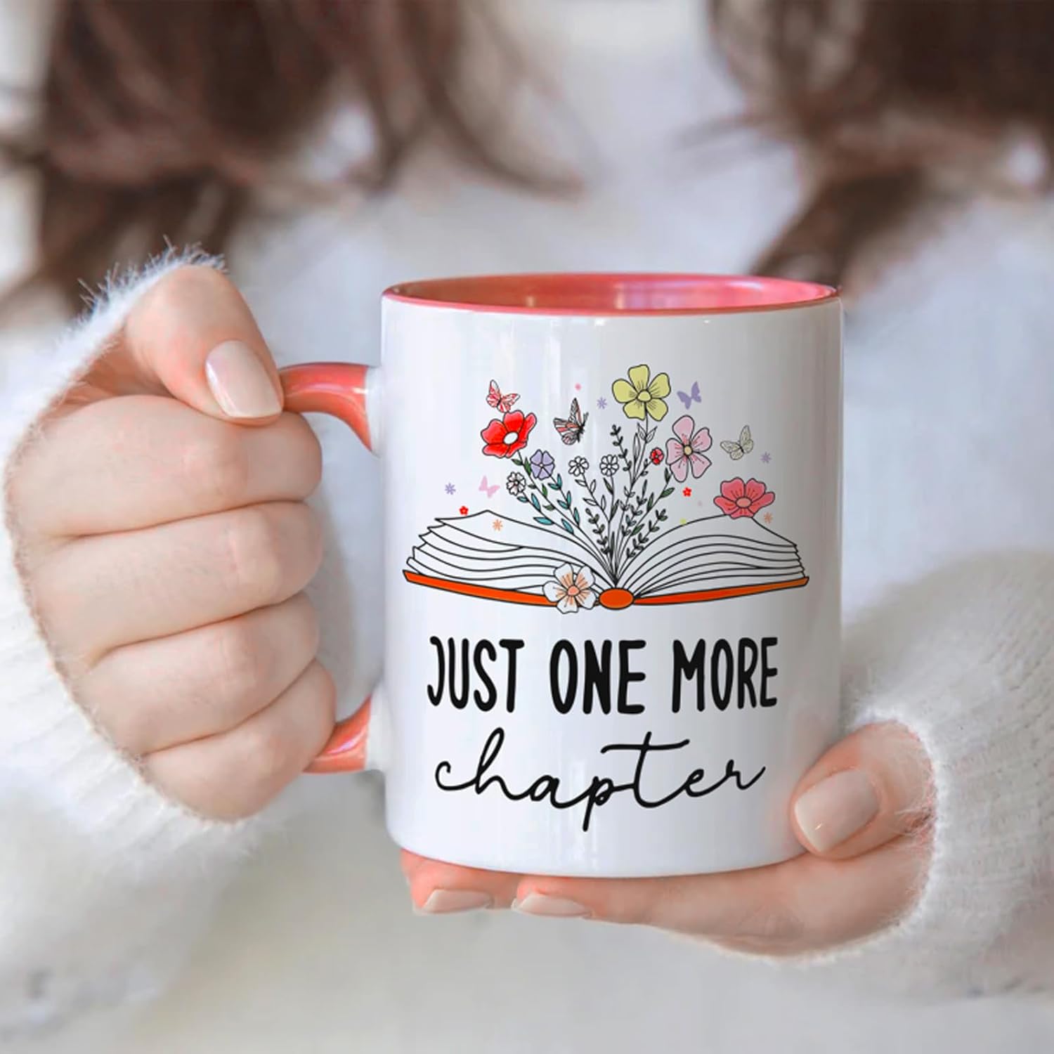 Book Lovers Gifts - Just One More Chapter Mug, Birthday Gifts for Women, Librarian Mug - Image 2