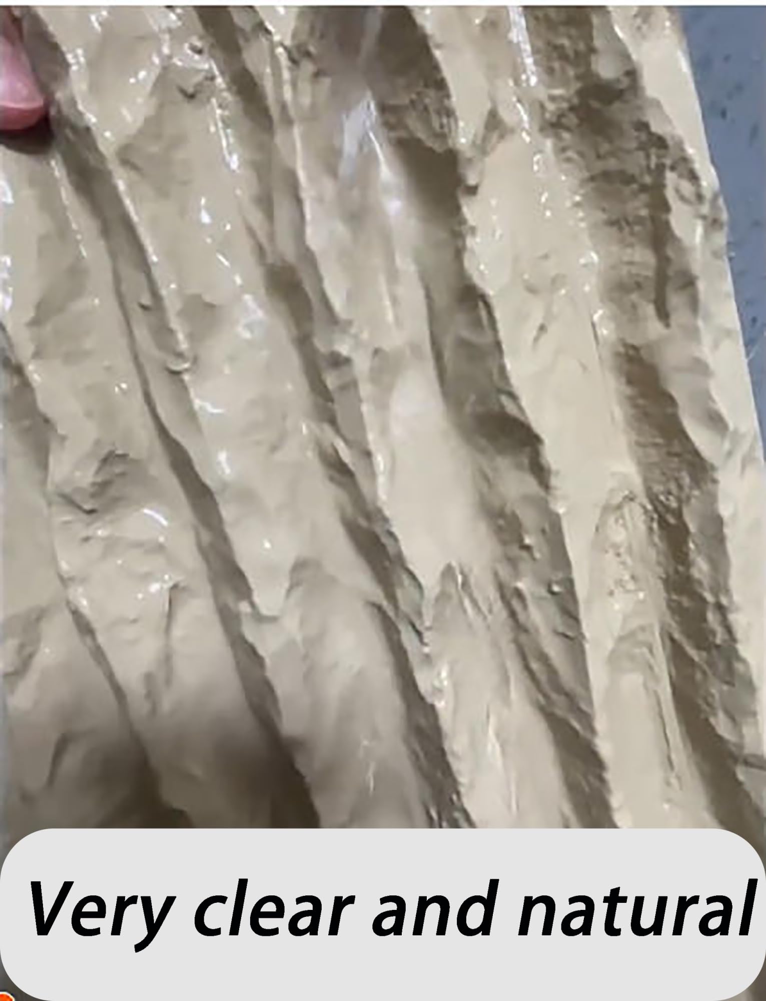 Paneles de piedra sintética para pared con función de cascada, diseño ligero de tira de poliuretano desgastado para aplicaciones exteriores y de papel pintado