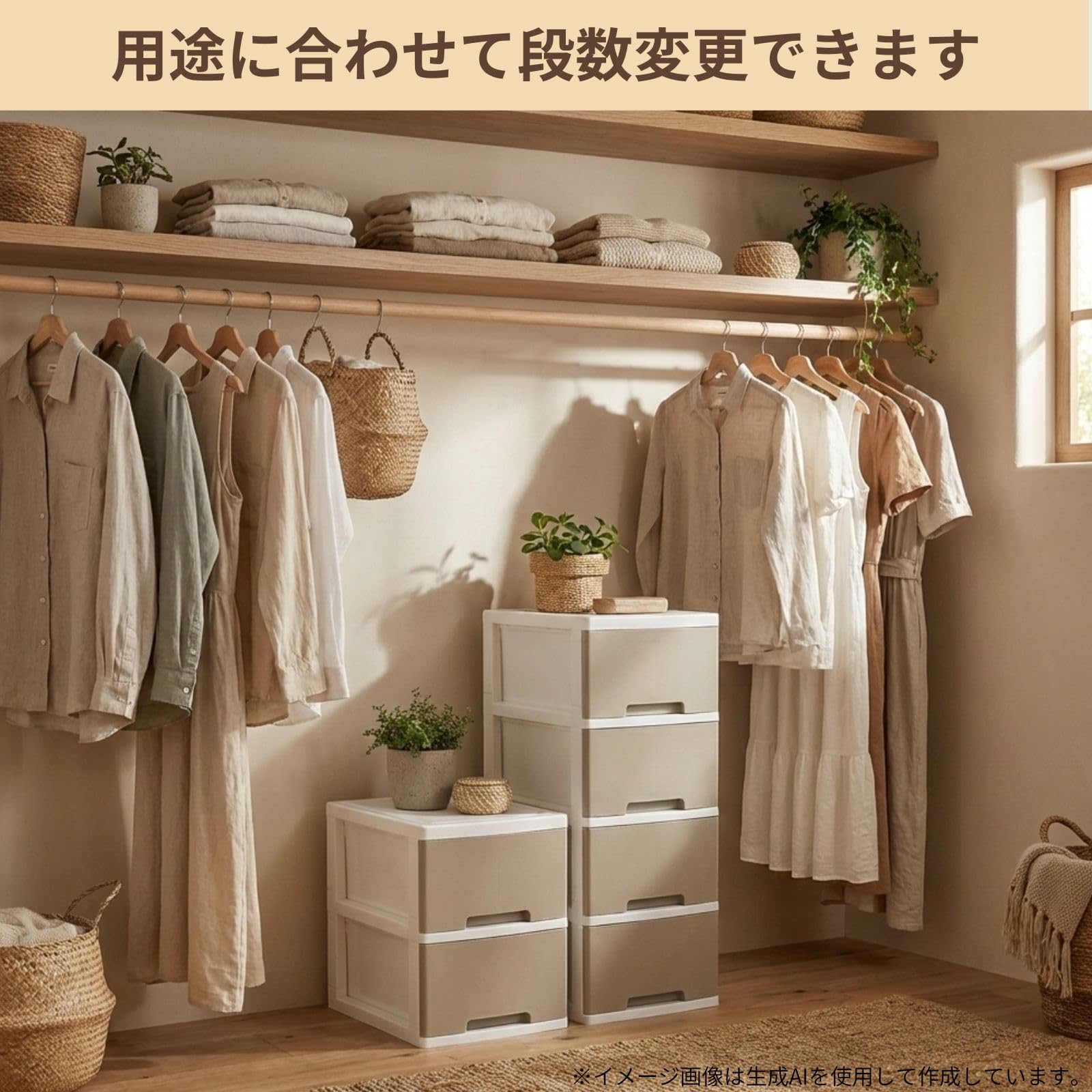 Amazon.co.jp: 収納ケース 衣装ケース チェスト 大容量 奥行47cm 幅