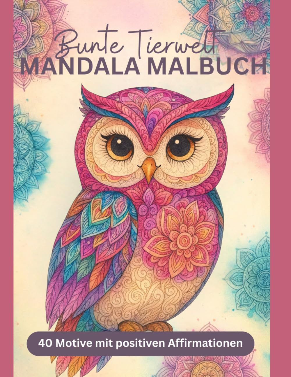 Bunte Tierwelt Mandala Malbuch: Kreatives Geschenk für Mädchen ab 7 Jahre: 40 niedliche Tiermandalas mit positiven Affirmationen – zum Ausmalen, Entspannen und Selbstvertrauen stärken