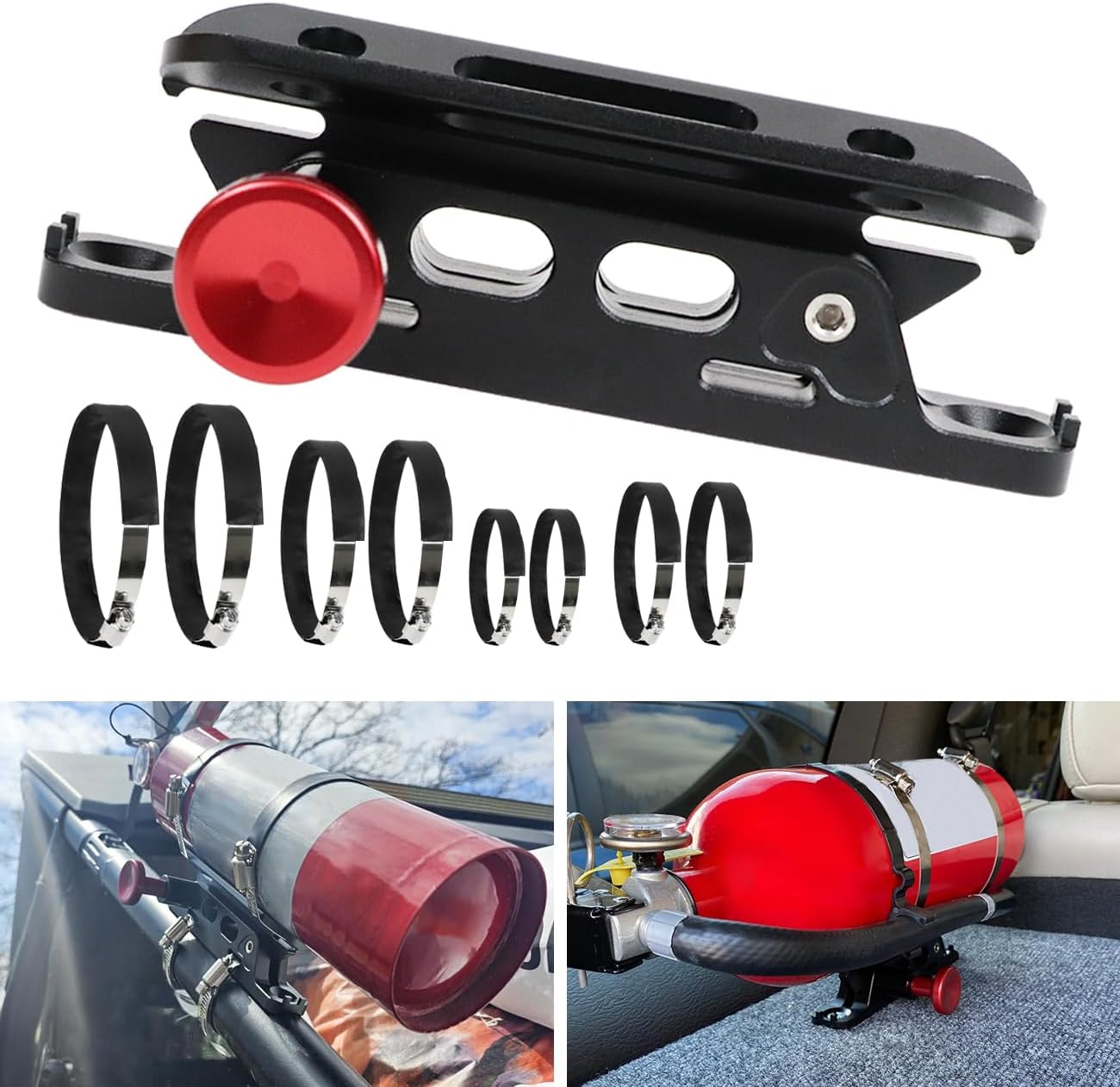 Voodonala Adjustable Roll Bar Fire Extinguisher Mount Holder 3 Lb For Jeep Wrangler Unlimited Cj Yj Lj Tj Jk Jku Jl Jlu 4xe Black With Quick Disassembly Zipper